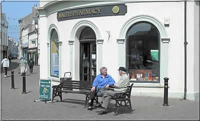 Castletown Square is still a regular meeting place for Town residents.