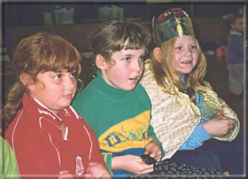 Children dresses as the Three Wise Men