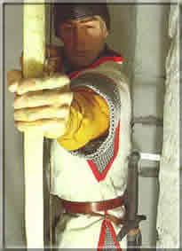 Soldier challenging a possible intruder - photo: Manx National Heritage