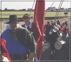 Col. Duckenfield march es his men from Derbyhaven to Castletown