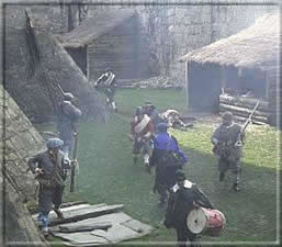 Fiece fighting within the outer bailey